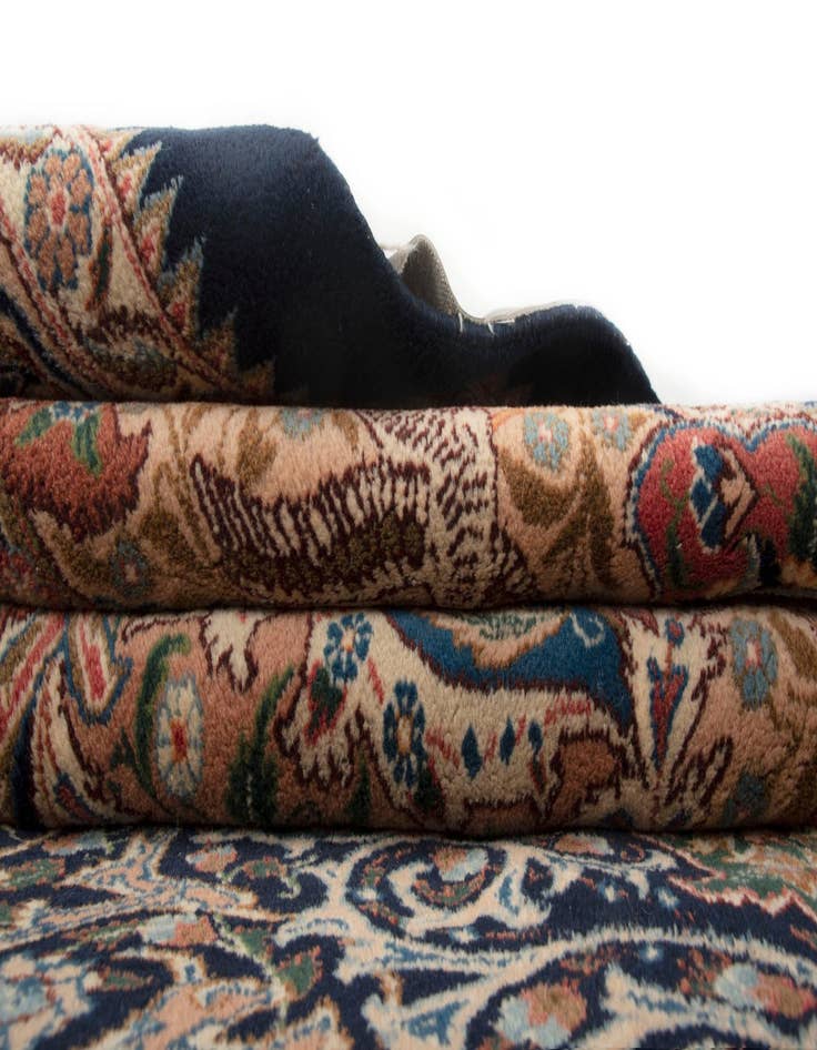 Detail image of  9' 10 x 13' 1  Hand Knotted Kashmar Persian Wool Rug