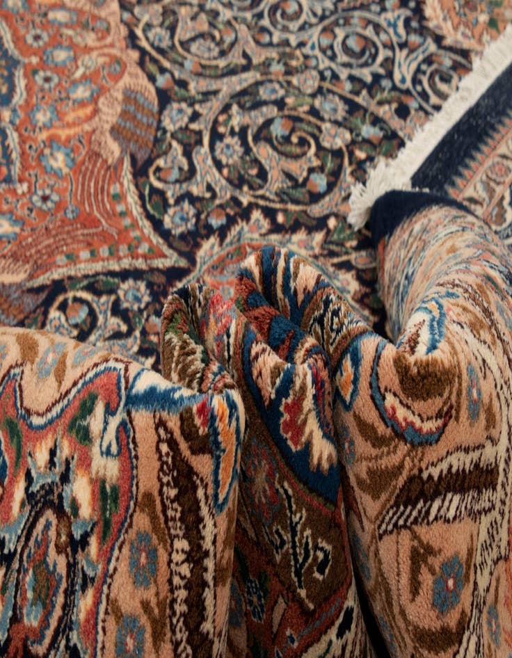 Detail image of  9' 10 x 13' 1  Hand Knotted Kashmar Persian Wool Rug