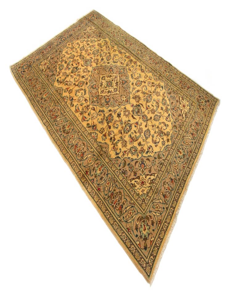 Detail image of  6' 4 x 9' 9  Hand Knotted Kashmar Persian Wool Rug