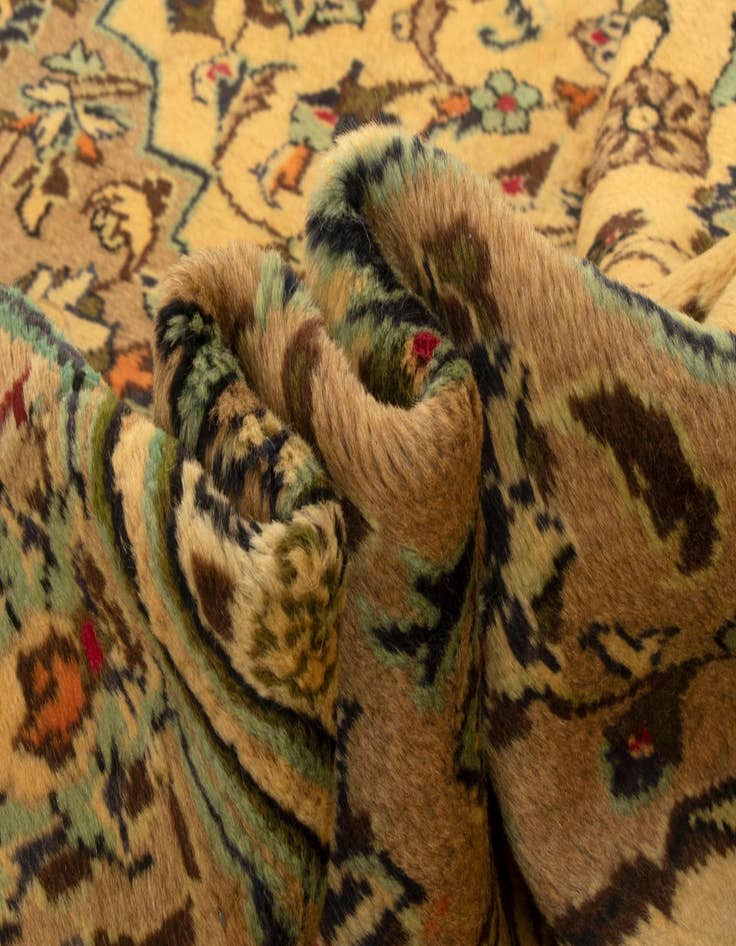 Detail image of  6' 4 x 9' 9  Hand Knotted Kashmar Persian Wool Rug