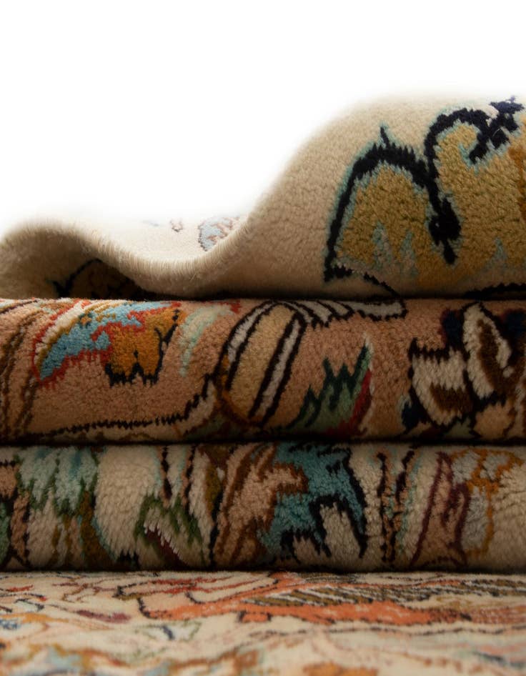 Detail image of 8' 1 x 11' 2 Hand Knotted Kashmar Persian Wool Rug