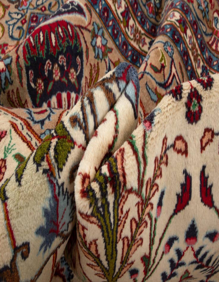 Detail image of  8' 2 x 11' 2  Hand Knotted Kashmar Persian Wool Rug