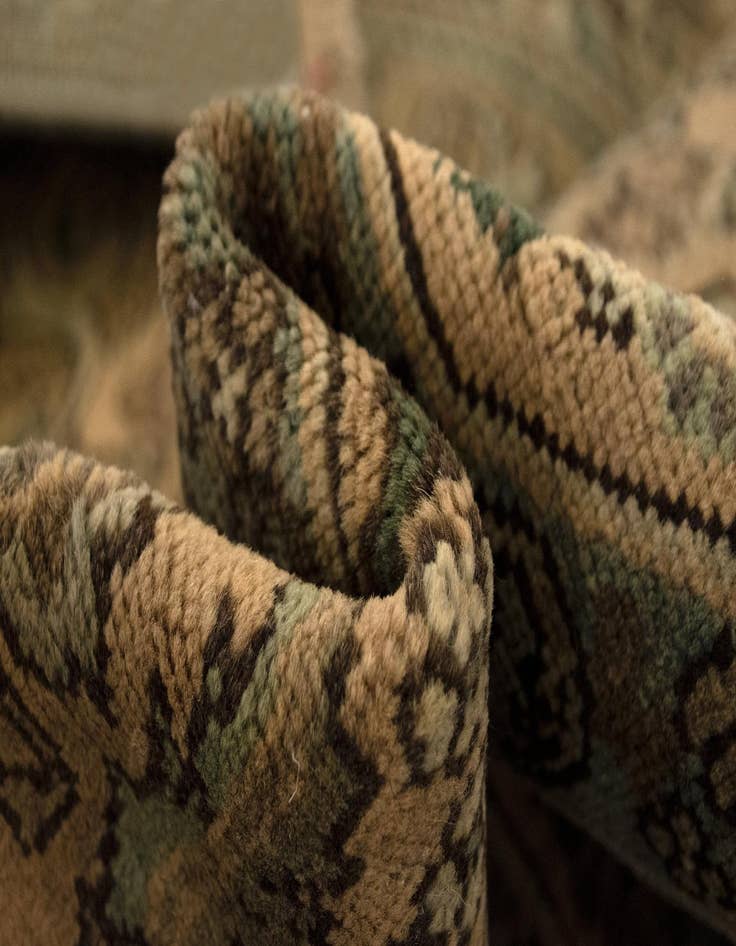 Detail image of  6' 5 x 9' 7  Hand Knotted Kashmar Persian Wool Rug