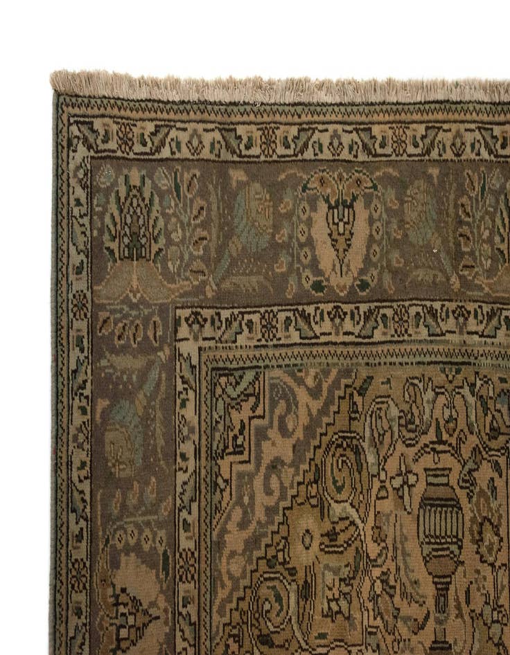 Detail image of  6' 5 x 9' 7  Hand Knotted Kashmar Persian Wool Rug