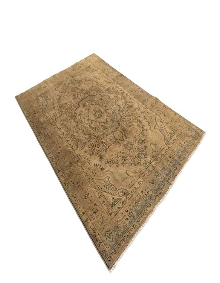 Detail image of  6' 6 x 9' 9  Hand Knotted Kashmar Persian Wool Rug