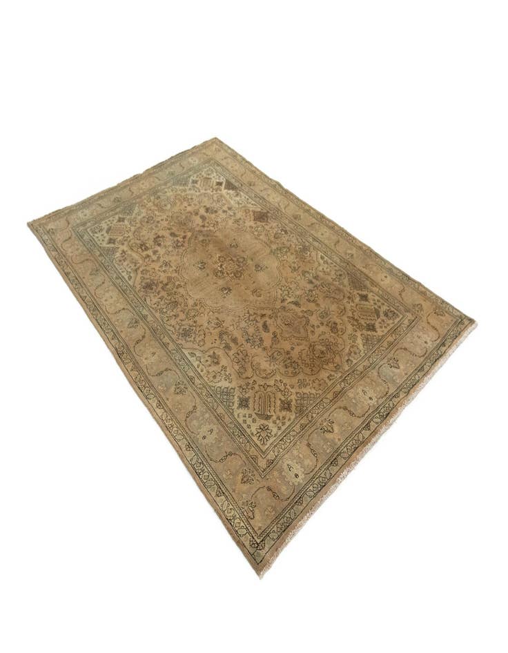 Detail image of  7' 1 x 10' 5  Hand Knotted Kashmar Persian Wool Rug