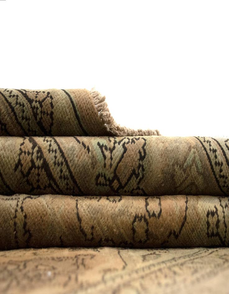 Detail image of  7' 1 x 10' 5  Hand Knotted Kashmar Persian Wool Rug