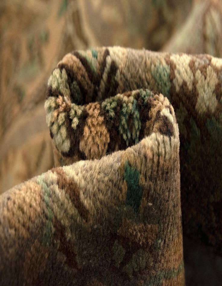 Detail image of  8' 2 x 11' 8  Hand Knotted Kashmar Persian Wool Rug