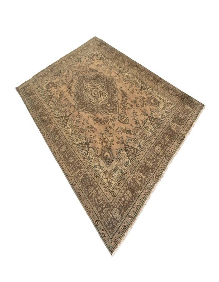 Detail image of  8' 1 x 11' 2  Hand Knotted Kashmar Persian Wool Rug