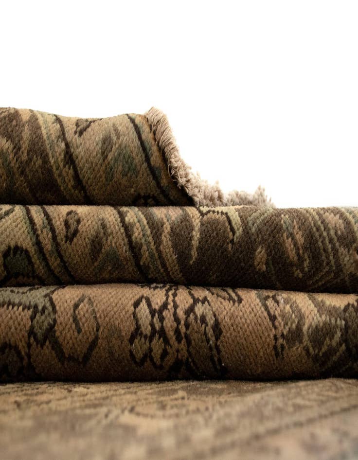 Detail image of  8' 1 x 11' 2  Hand Knotted Kashmar Persian Wool Rug