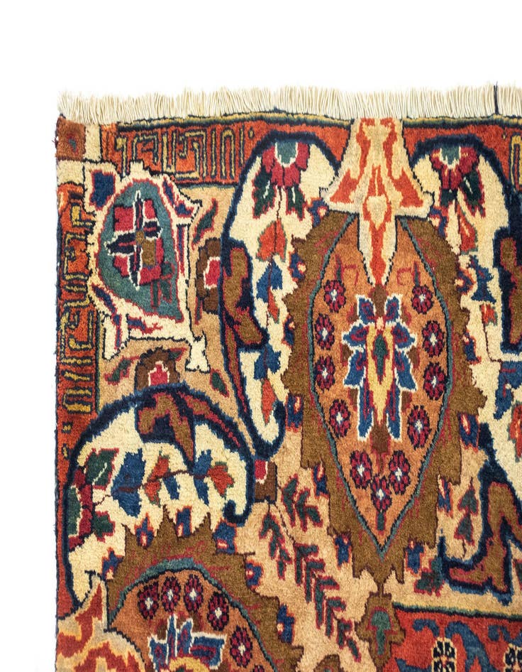 Detail image of  8' 11 x 11' 11  Hand Knotted Kashmar Persian Wool Rug