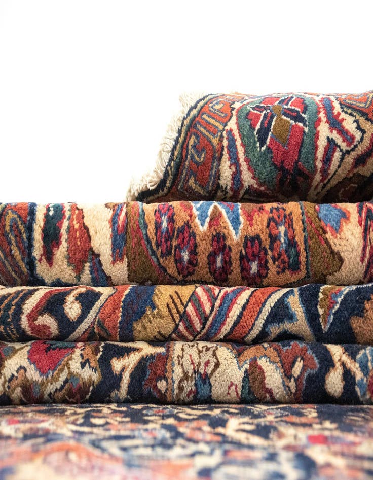 Detail image of  8' 11 x 11' 11  Hand Knotted Kashmar Persian Wool Rug