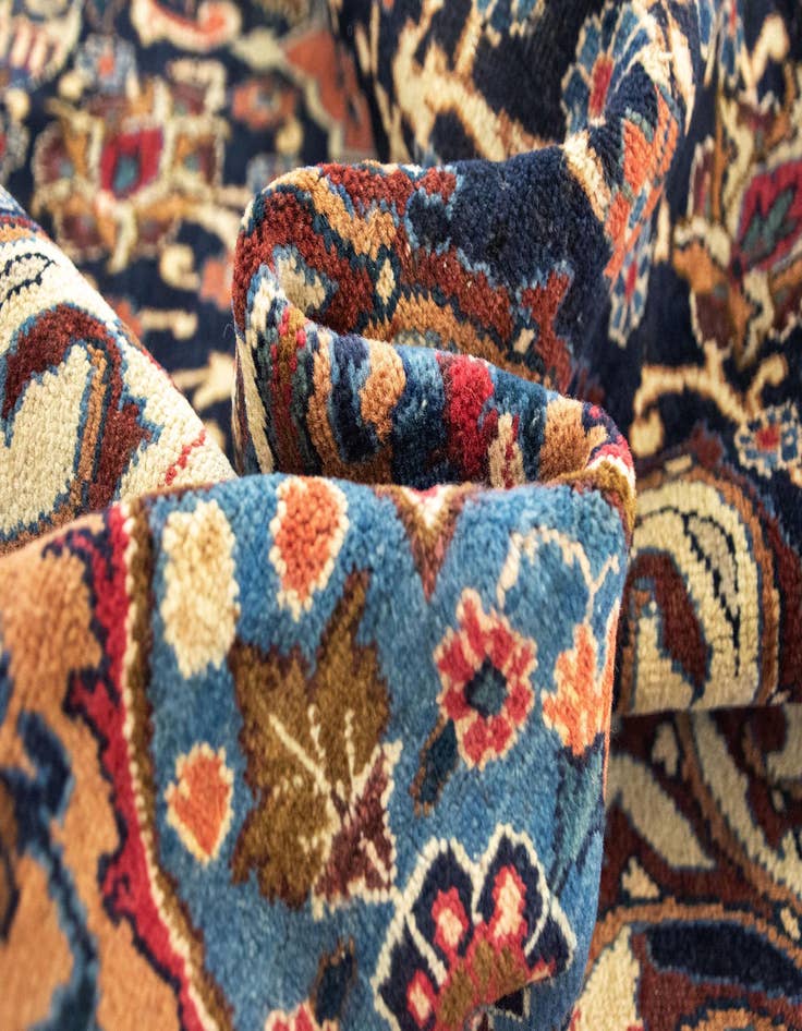 Detail image of  8' 11 x 11' 11  Hand Knotted Kashmar Persian Wool Rug
