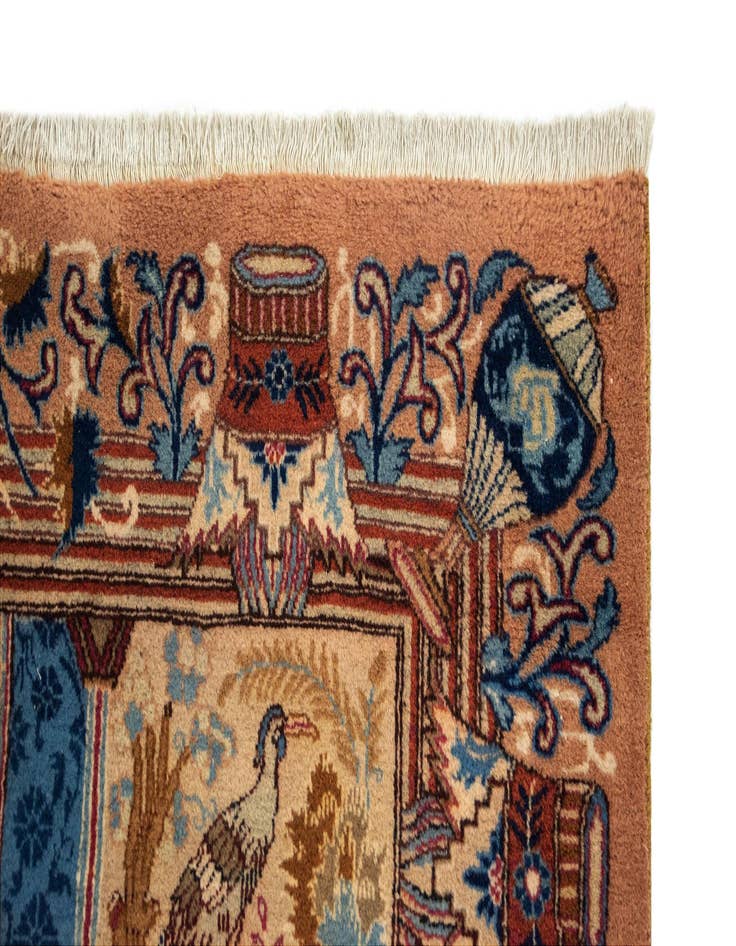 Detail image of  9' 9 x 12' 10  Hand Knotted Kashmar Persian Wool Rug