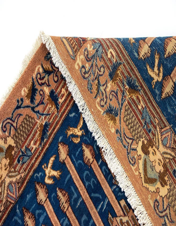 Detail image of  9' 9 x 12' 10  Hand Knotted Kashmar Persian Wool Rug
