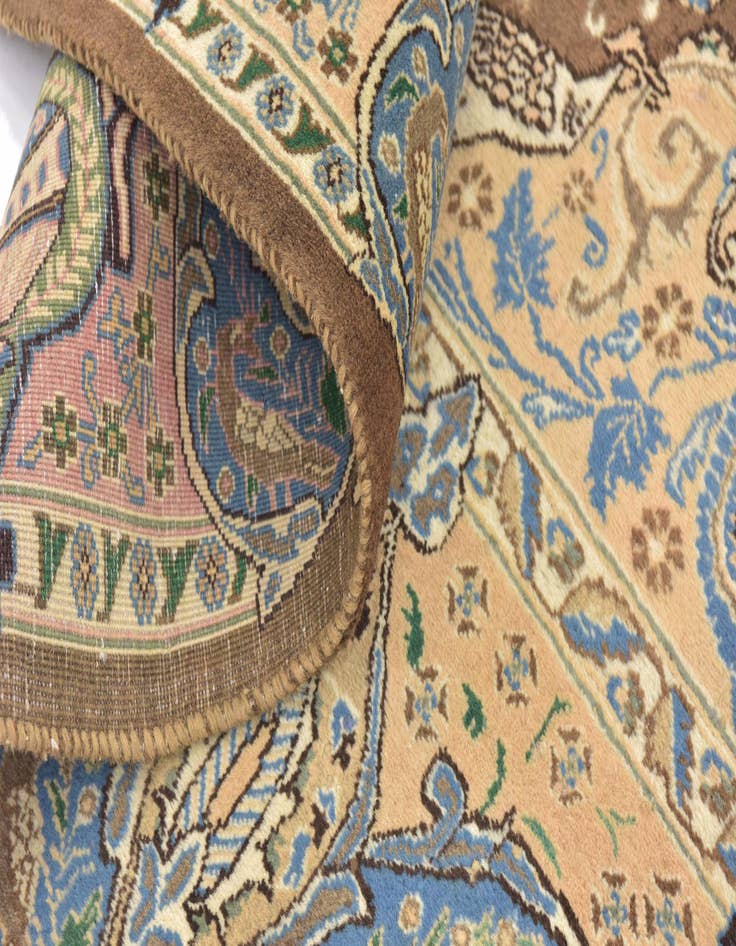 Detail image of  9' 8 x 12' 7  Hand Knotted Kashmar Persian Wool Rug