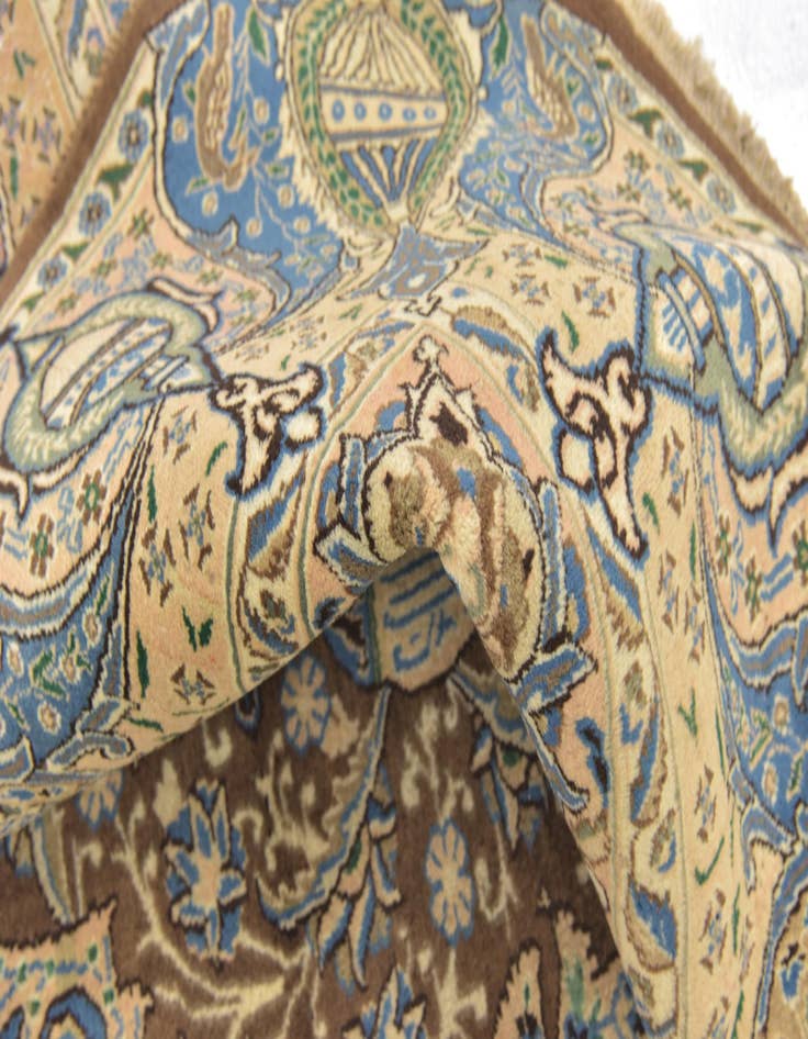 Detail image of  9' 8 x 12' 7  Hand Knotted Kashmar Persian Wool Rug