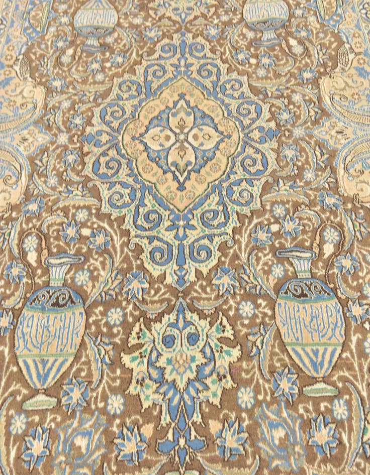 Detail image of  9' 8 x 12' 7  Hand Knotted Kashmar Persian Wool Rug