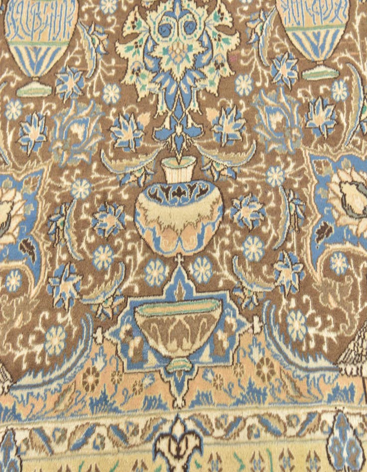 Detail image of  9' 8 x 12' 7  Hand Knotted Kashmar Persian Wool Rug