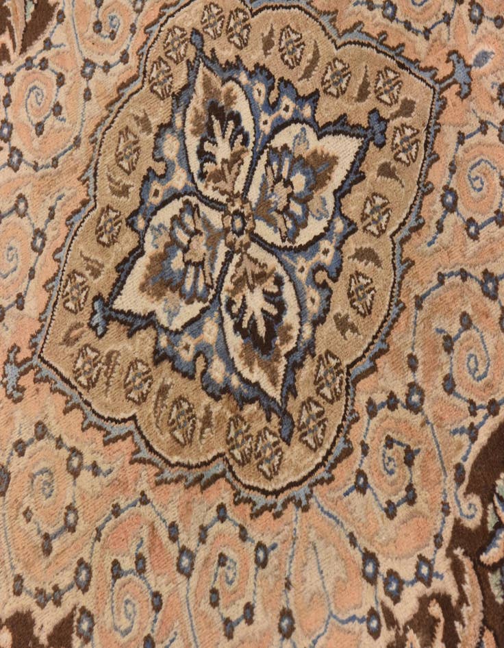 Detail image of  9' 7 x 13'  Hand Knotted Kashmar Persian Wool Rug