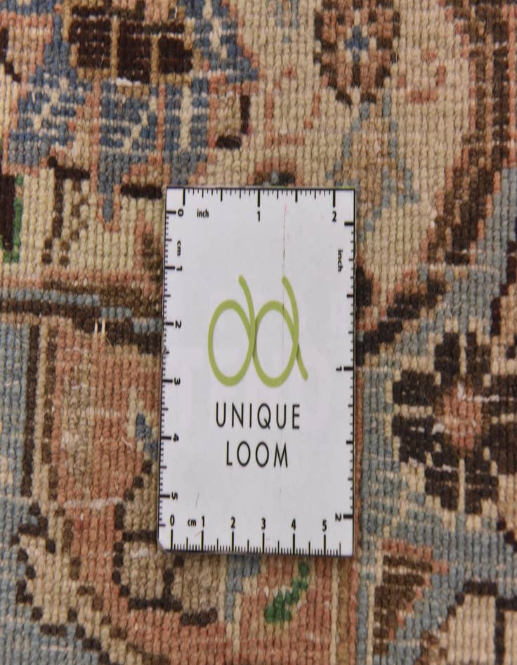 Detail image of  9' 7 x 13'  Hand Knotted Kashmar Persian Wool Rug