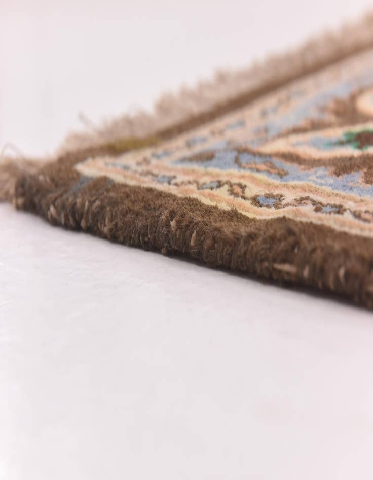 Detail image of  9' 7 x 13'  Hand Knotted Kashmar Persian Wool Rug