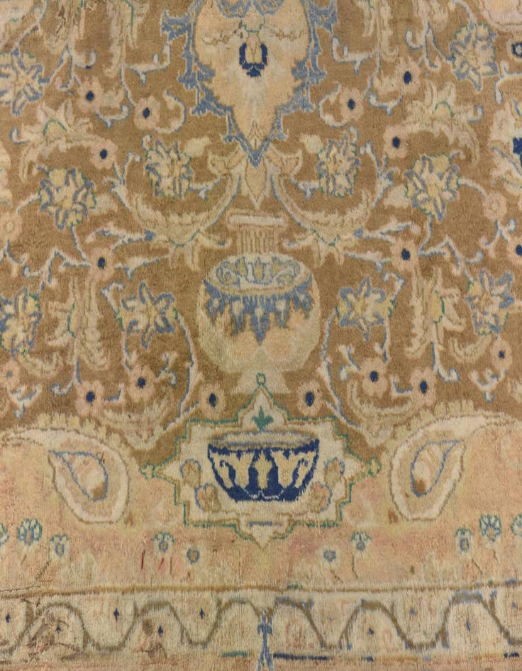 Detail image of 9' 7 x 12' 7 Hand Knotted Kashmar Persian Wool Rug