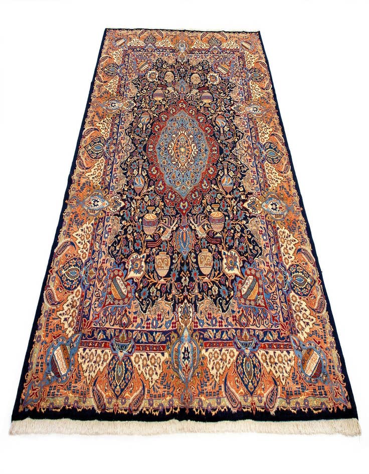 Detail image of  9' 9 x 12' 11  Hand Knotted Kashmir Persian Wool Rug