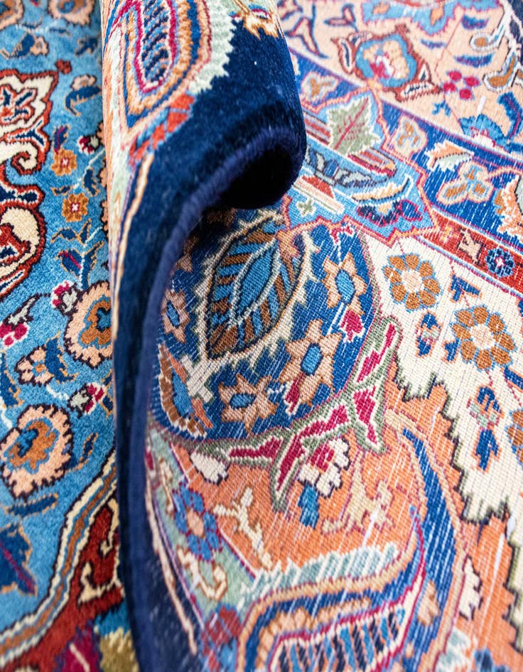 Detail image of  9' 9 x 12' 11  Hand Knotted Kashmir Persian Wool Rug