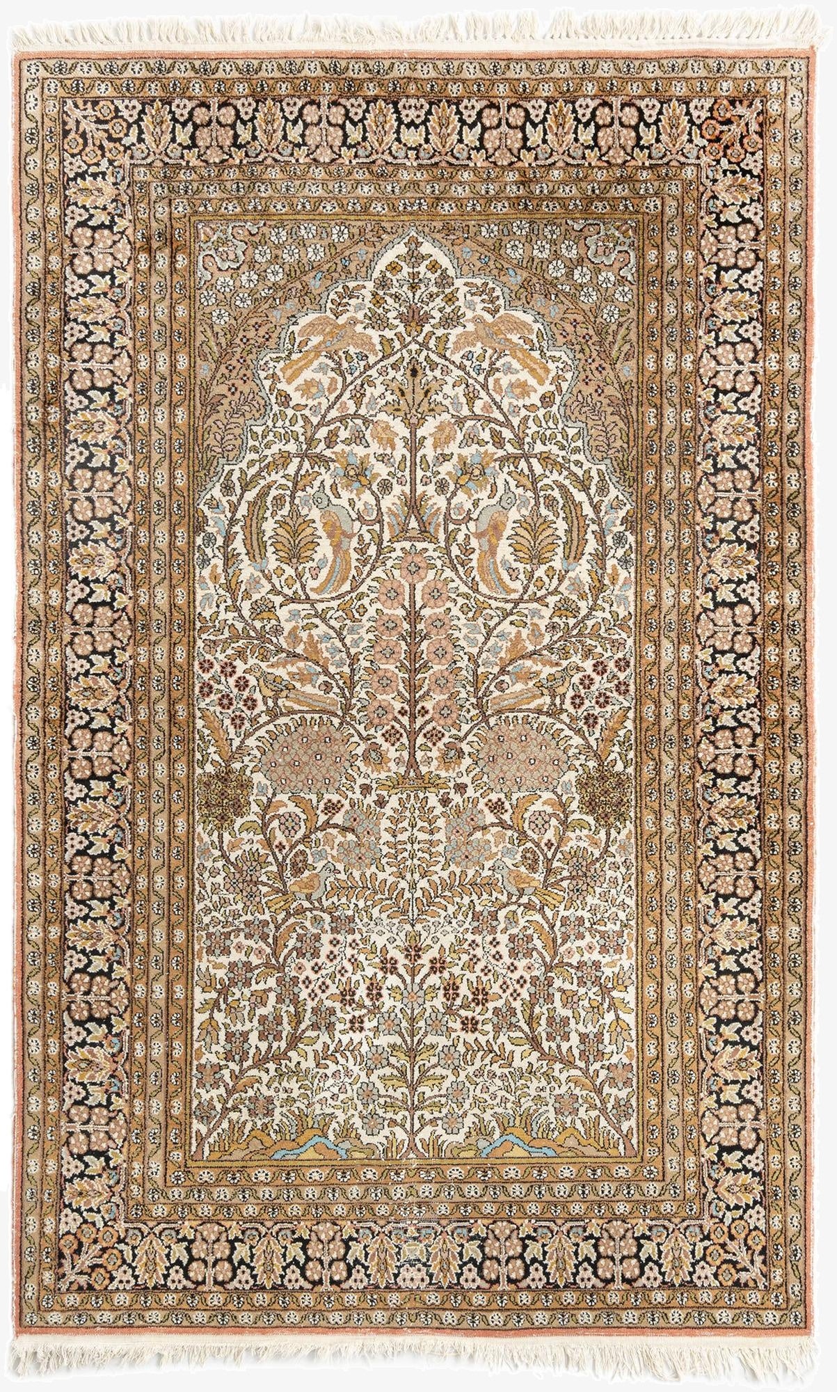  3' 10 x 6' 7 Kashmir Wool Rug