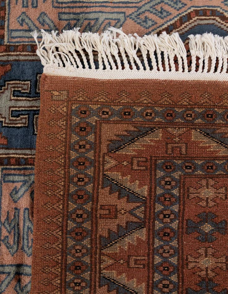 Detail image of  4' 3 x 6' 1  Hand Knotted Kazak Oriental Wool Rug