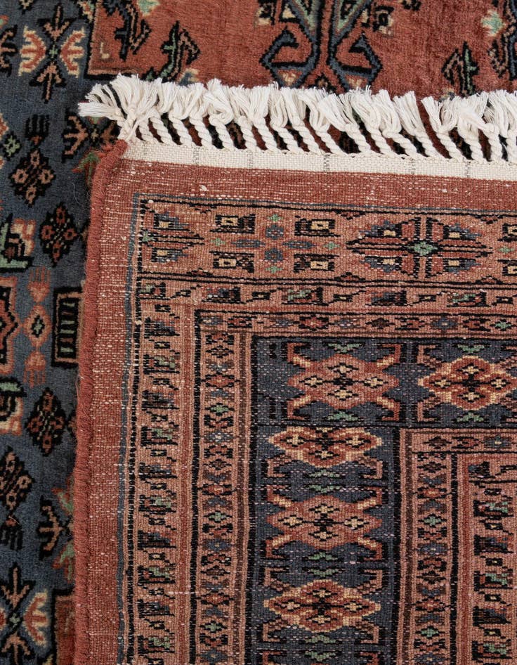Detail image of  4' 3 x 5' 7  Hand Knotted Kazak Oriental Wool Rug
