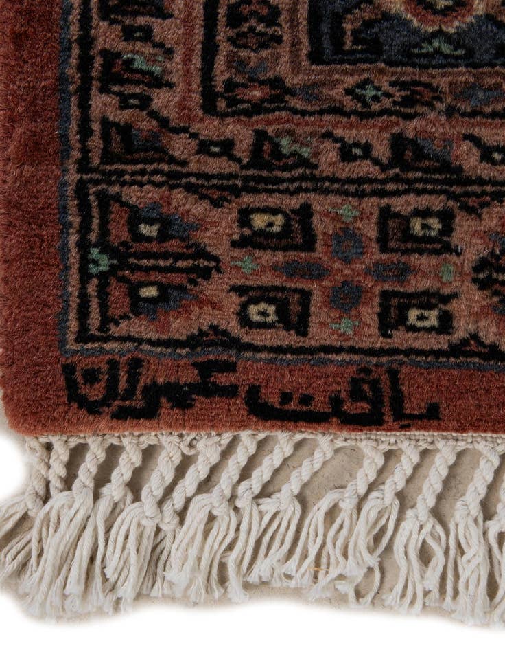 Detail image of  4' 3 x 5' 7  Hand Knotted Kazak Oriental Wool Rug