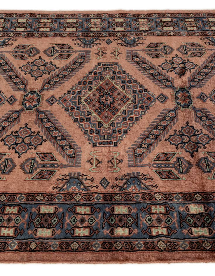 Detail image of  4' 4 x 6' 3  Hand Knotted Kazak Oriental Wool Rug
