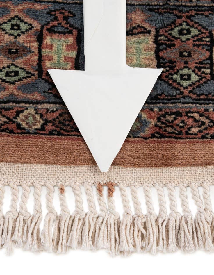 Detail image of  4' 4 x 6' 3  Hand Knotted Kazak Oriental Wool Rug