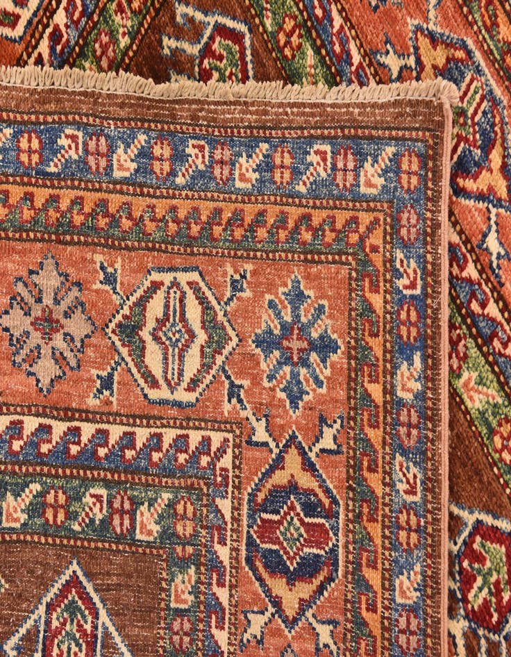 Detail image of  3' 6 x 4' 10  Hand Knotted Kazak Oriental Rug