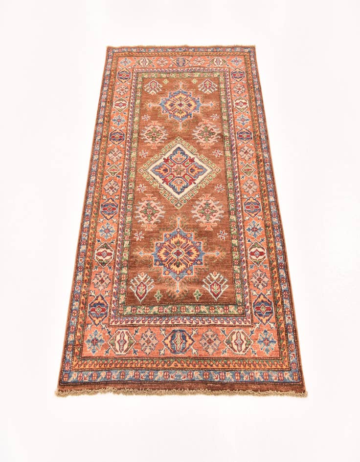 Detail image of  3' 6 x 4' 10  Hand Knotted Kazak Oriental Rug