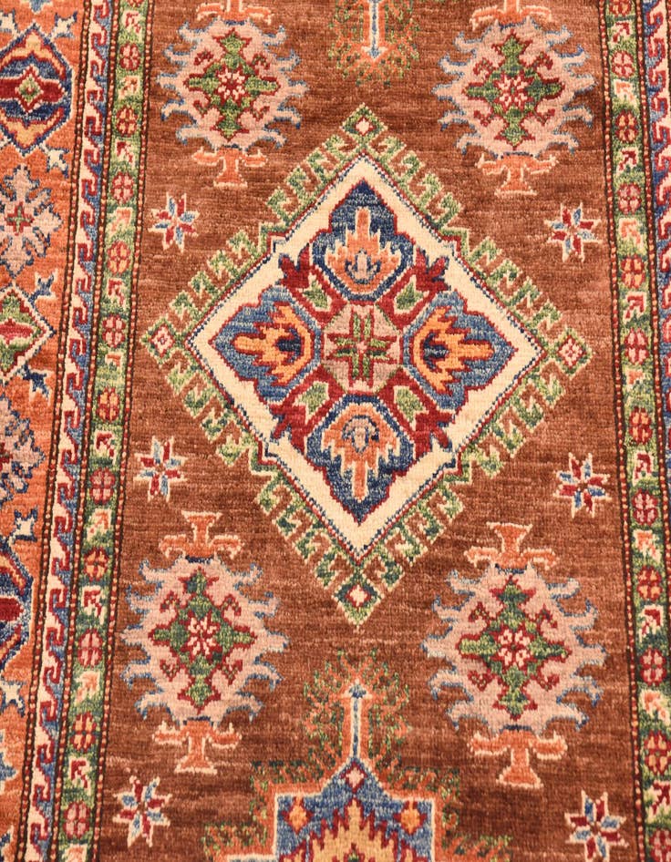 Detail image of  3' 6 x 4' 10  Hand Knotted Kazak Oriental Rug