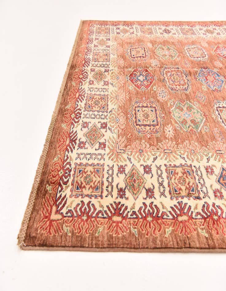 Detail image of  5' 6 x 7' 10  Hand Knotted Kazak Oriental Rug