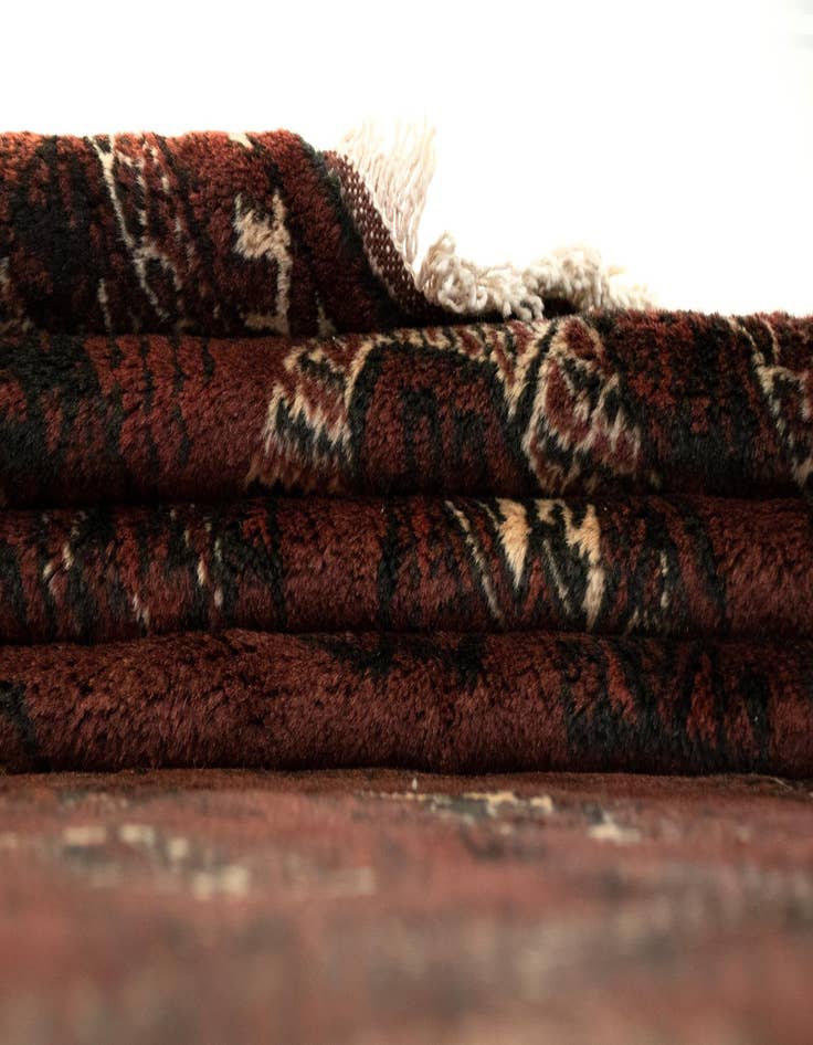 Detail image of  6' 9 x 8' 11  Hand Knotted Khurasan Persian Wool Rug