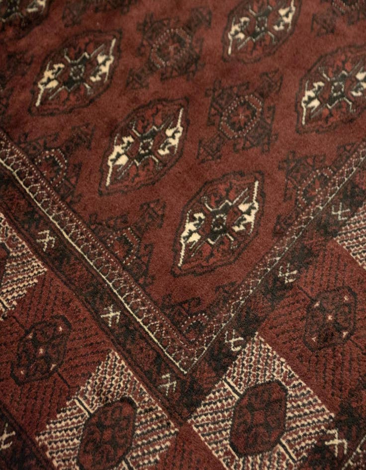 Detail image of  6' 9 x 8' 11  Hand Knotted Khurasan Persian Wool Rug