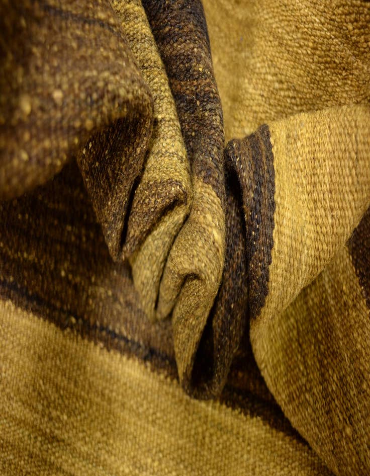 Detail image of  5' 2 x 7'  Hand Woven Kilim Afghan Wool Rug