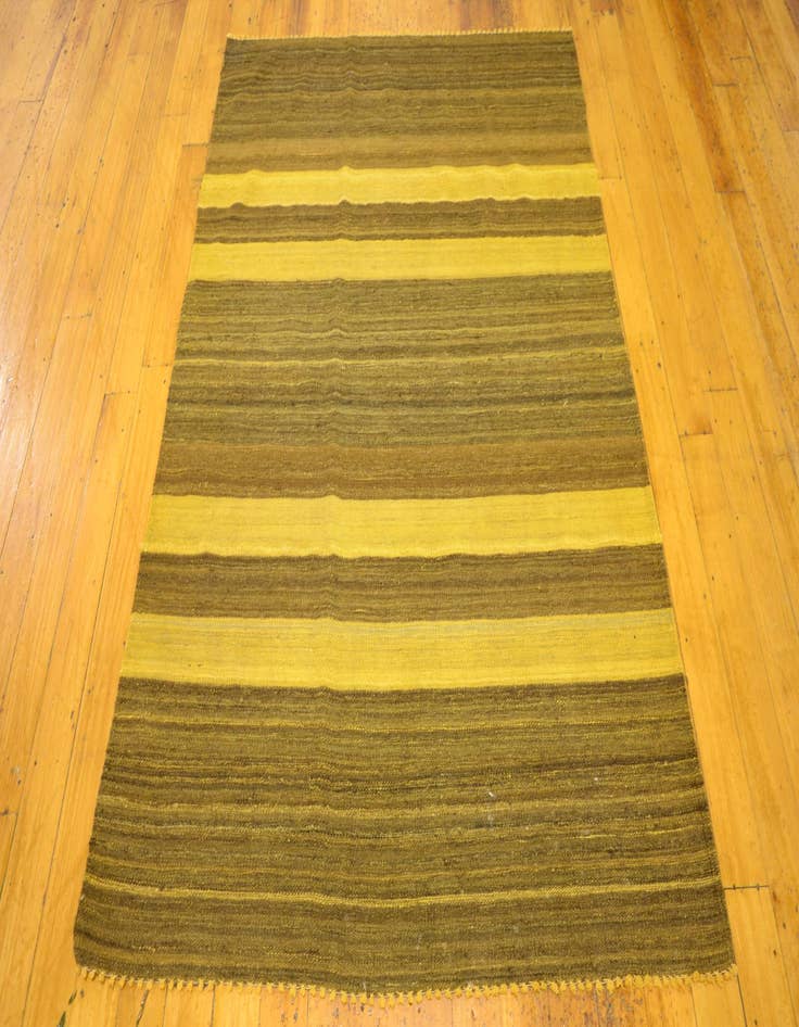 Detail image of  4' 1 x 5' 8  Hand Woven Kilim Afghan Wool Rug