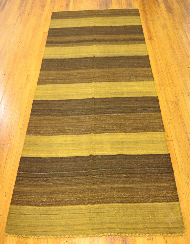 Detail image of  5' 1 x 6' 11  Hand Woven Kilim Afghan Wool Rug