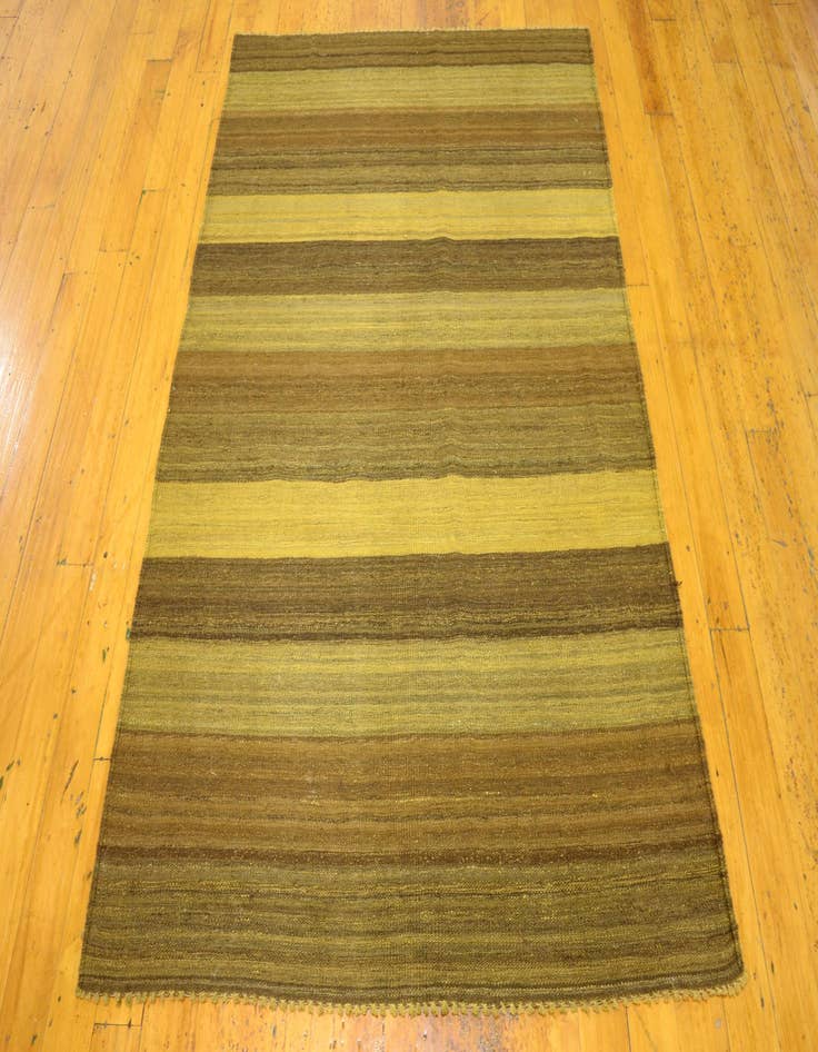 Detail image of  4' 1 x 5' 8  Hand Woven Kilim Afghan Wool Rug