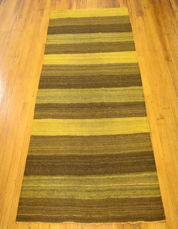 Detail image of  4' 2 x 5' 10  Hand Woven Kilim Afghan Wool Rug