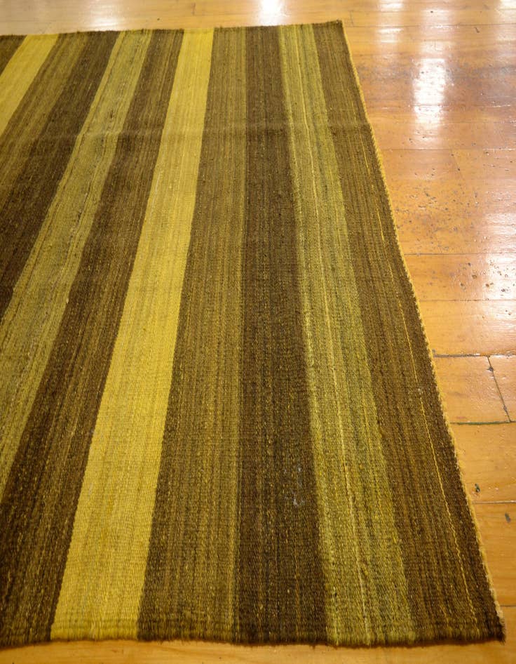 Detail image of  4' 2 x 5' 10  Hand Woven Kilim Afghan Wool Rug