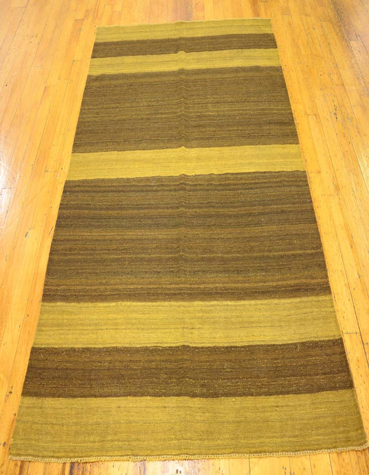 Detail image of  5' 3 x 6' 10  Hand Woven Kilim Afghan Wool Rug