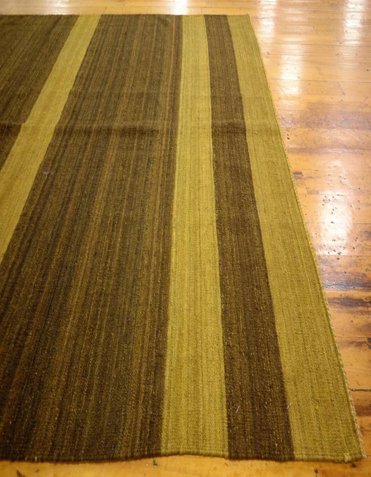 Detail image of  5' 3 x 6' 10  Hand Woven Kilim Afghan Wool Rug