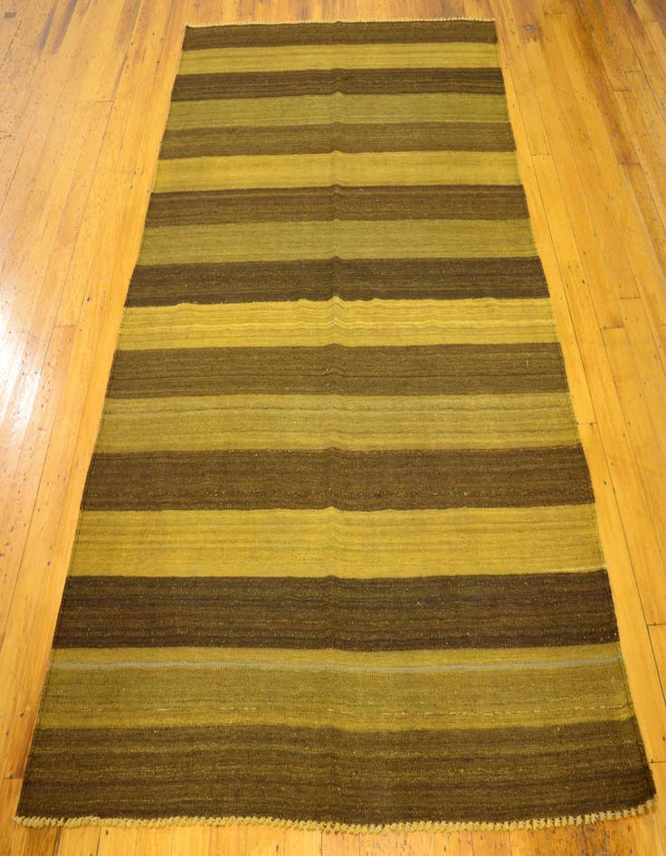 Detail image of  5' 2 x 6' 10  Hand Woven Kilim Afghan Wool Rug